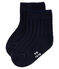 Uniseks geribde babysokken blauw SMOKING