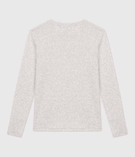 Tijdloos dames-T-shirt met ronde hals in biokatoen grijs BELUGA CHINE