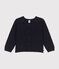 Cardigan voor meisjes in katoen blauw SMOKING