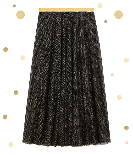 damesrok in tule zwart NOIR/geel DORE