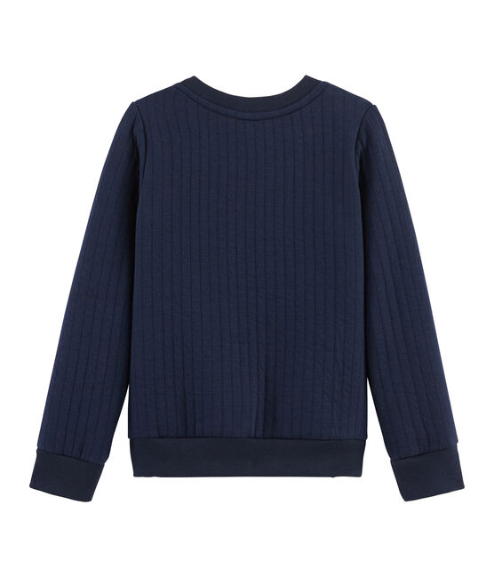 Sweat en tubique enfant garçon bleu SMOKING
