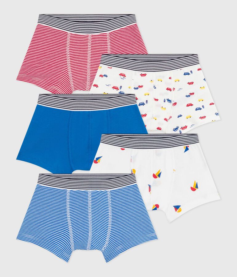 Setje met katoenen boxershorts met print voor kinderen multicouleur