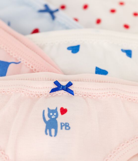 Lot de 5 culottes petite fille en coton variante 1