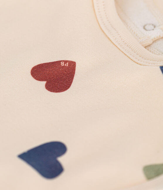 Bavoir bébé en coton blanc AVALANCHE/ MULTICO