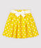 Jupe en lin enfant fille jaune SHINE/blanc MARSHMALLOW
