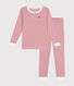 Pyjama ajusté en coton rayé enfant