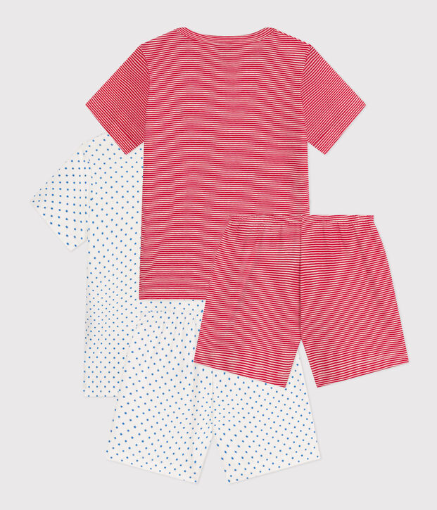 Lot de 2 pyjamas short en coton enfant multicouleur