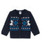 Cardigan van wol en katoen voor jongens blauw SMOKING/wit MULTICO