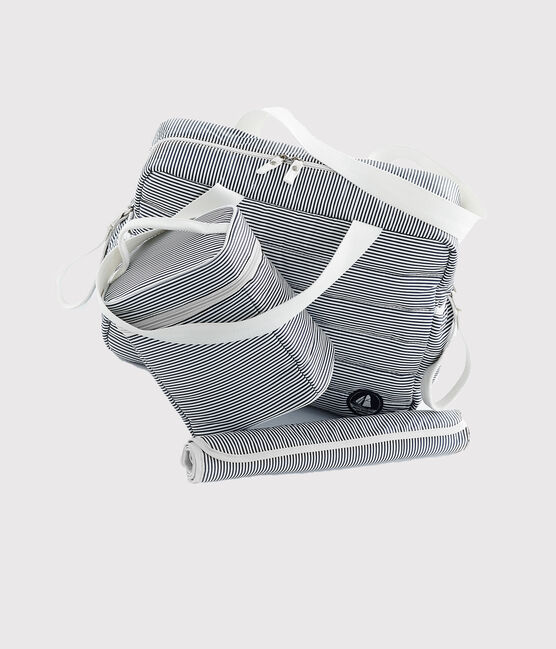 Set samengesteld uit 1 luiertas, 1 isotherme tas en 1 verschoonkleedje van nylon. wit LOT