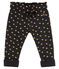Broek met goudkleurige stippen voor babymeisjes zwart CITY/geel DORE