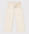 Flared broek in denim voor meisjes ecru AVALANCHE