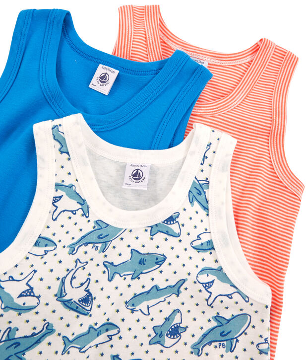 Drie jongenshemdjes multicouleur