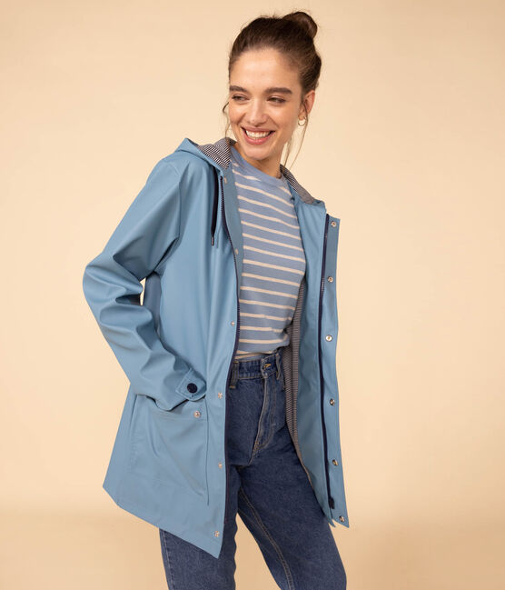 Ciré iconique en matière recyclée et coton biologique bleu AZUL