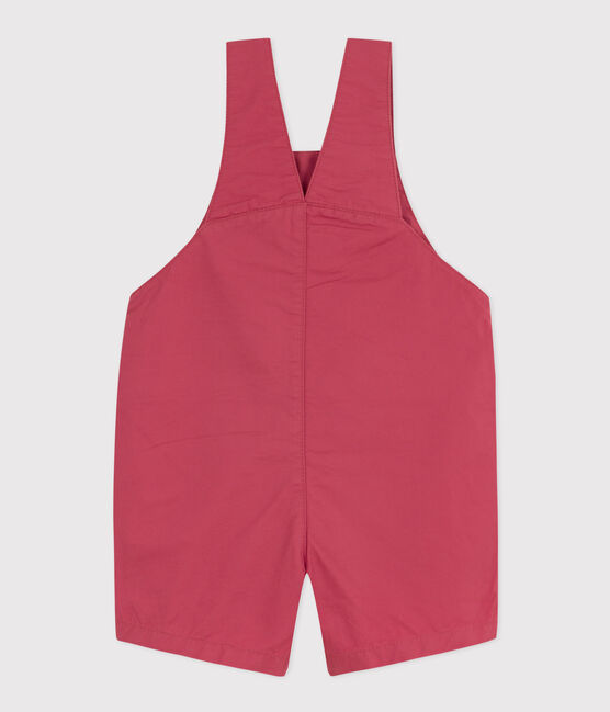 Korte salopette in schattige keperstof voor baby's roze PAPI