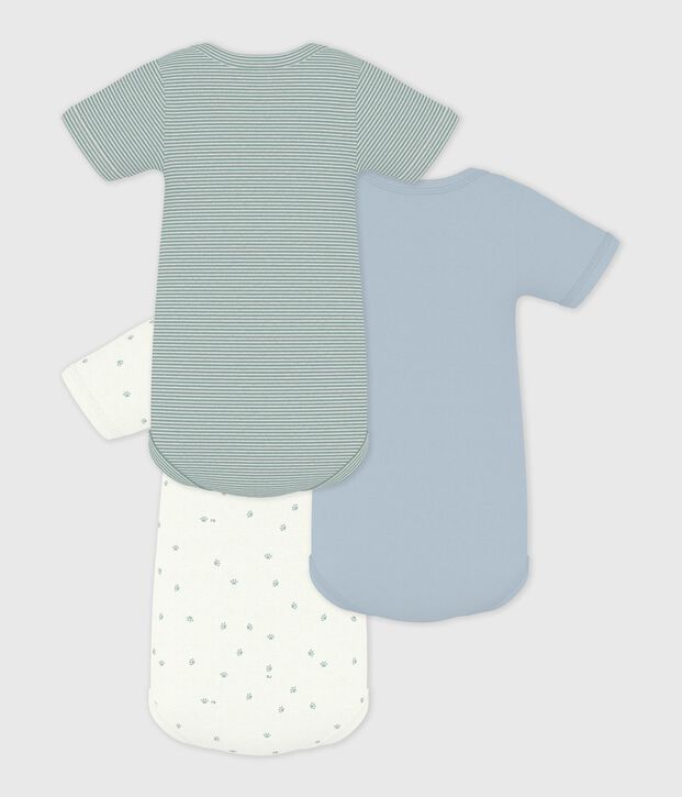 Lot de bodies manches courtes en coton imprim&eacute; b&eacute;b&eacute; multicouleur