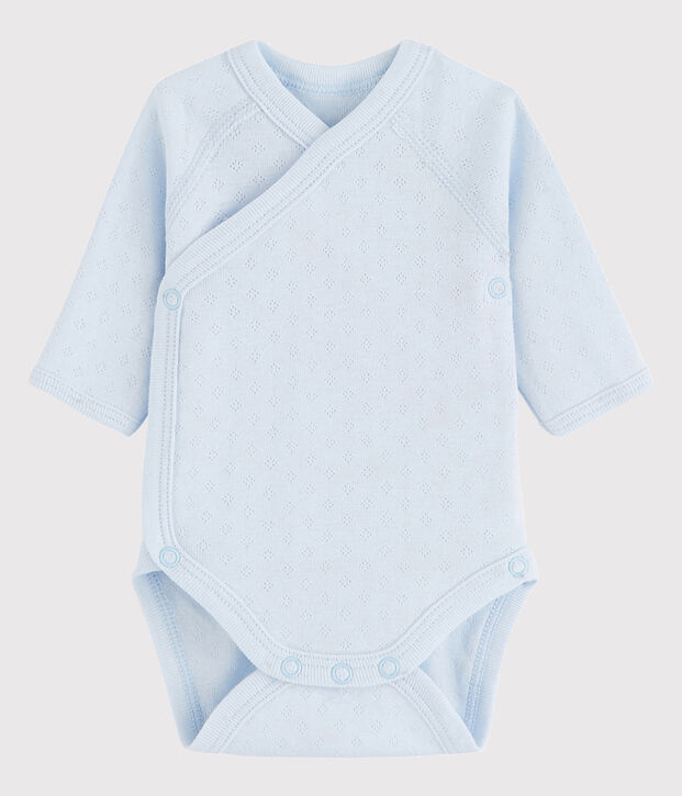 Rompertje gekruist met lange mouwen babymeisje - babyjongen FRAICHEUR