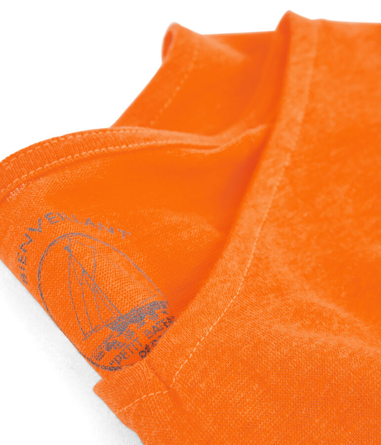 Linnen damesshirt oranje