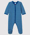 Dors-bien bleu bébé fille en tubique bleu MAJOR/blanc ECUME