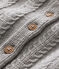 Cardigan en tricot laine et coton torsadé bébé mixte gris SUBWAY CHINE