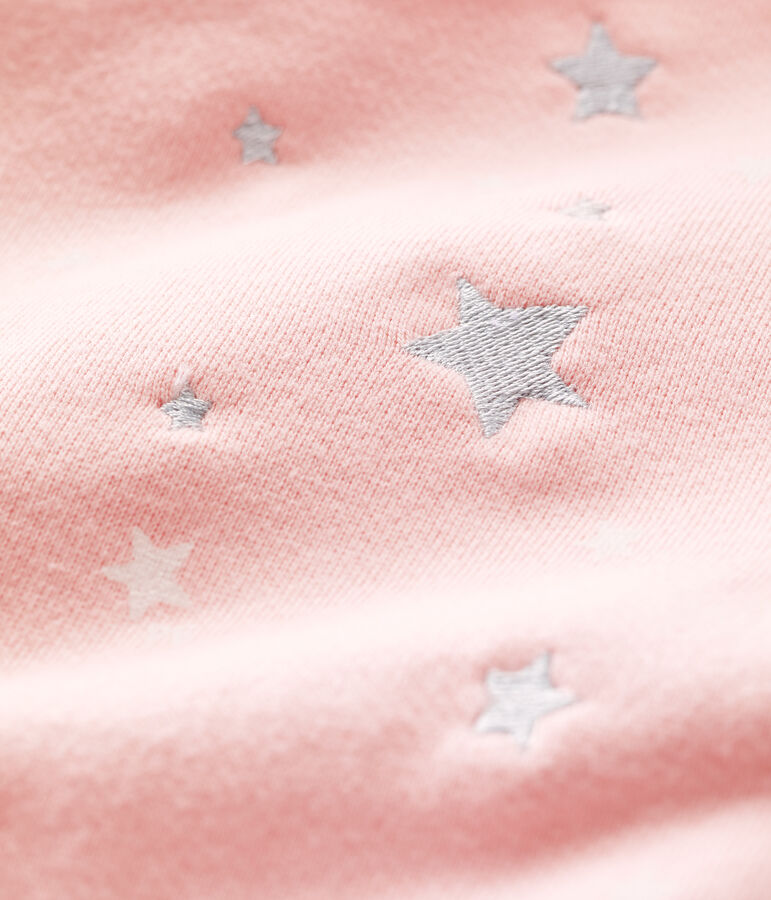 Sweater van molton baby. roze