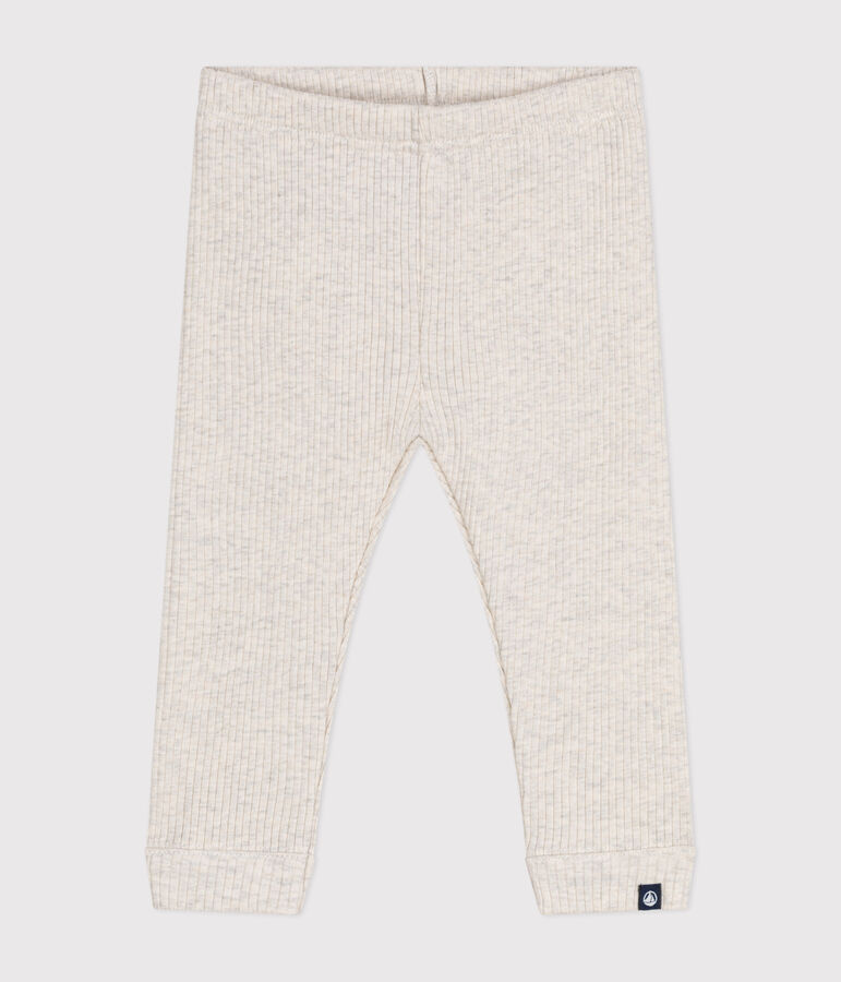 Legging en coton b&eacute;b&eacute; beige