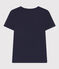L'ICONIQUE, dames-T-shirt met ronde hals in katoen blauw SMOKING