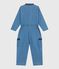 Lange katoenen jumpsuit voor kinderen blauw DENIM CLAIR