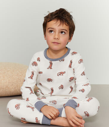 Pyjama Petit Garcon En Cote Marshmallow Multico Petit Bateau Pyjama Petit Garcon En Cote Marshmallow Multico Petit Bateau