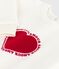 Katoenen sweatshirt met hartmotiefje voor baby's ecru MILK