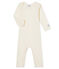 Body jambes longues bébé en laine et coton ECRU CN