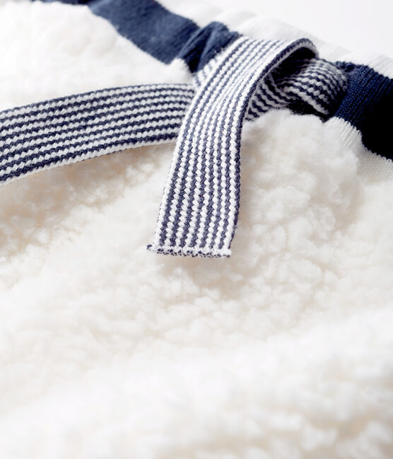 Babybroek gemixt van sherpa wit MARSHMALLOW