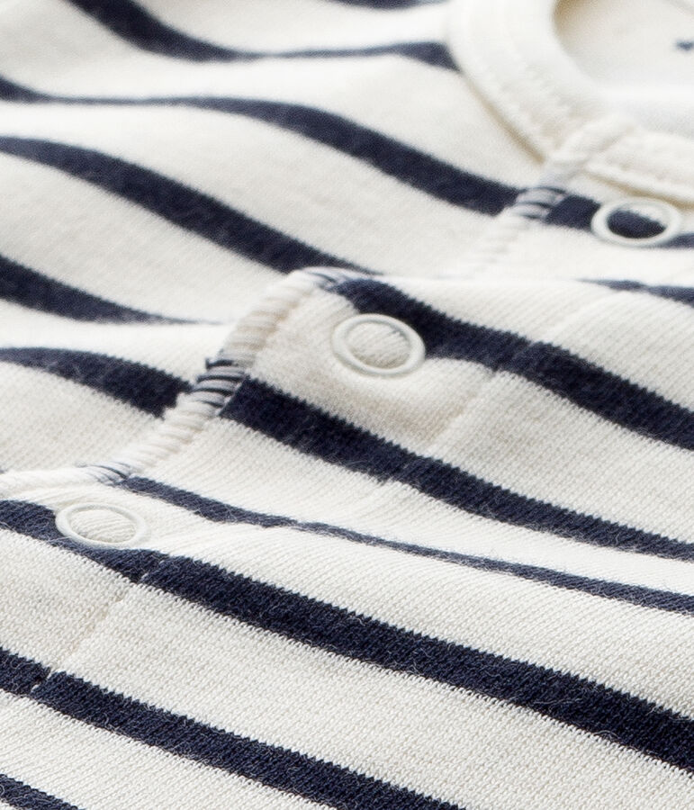 Ensemble b&eacute;b&eacute; 3 pi&egrave;ces r&eacute;versible beige COQUILLE/blauw SMOKING