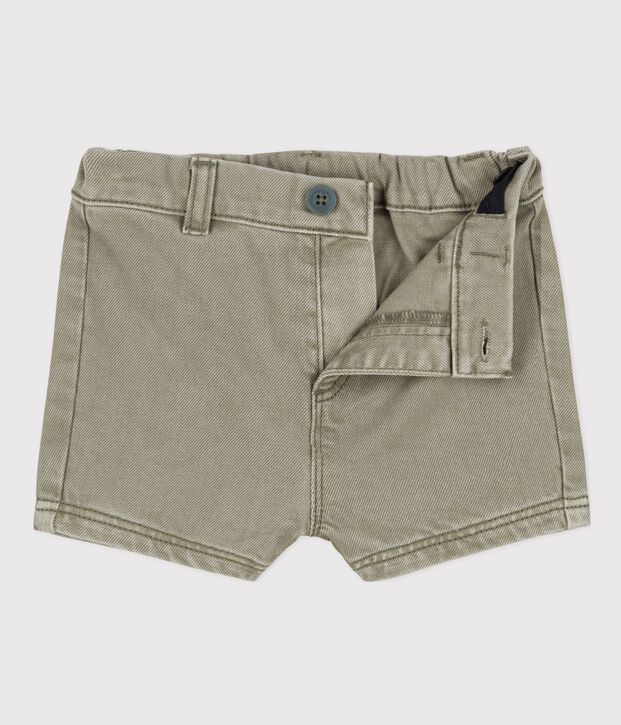 Denim babyshort groen
