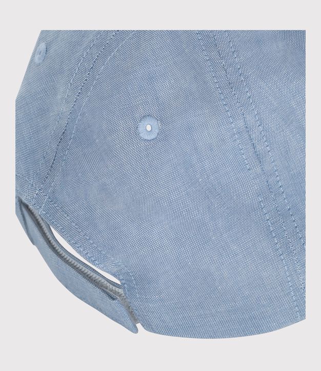 Pet van lichte spijkerstof voor kinderen - Petit Bateau blauw