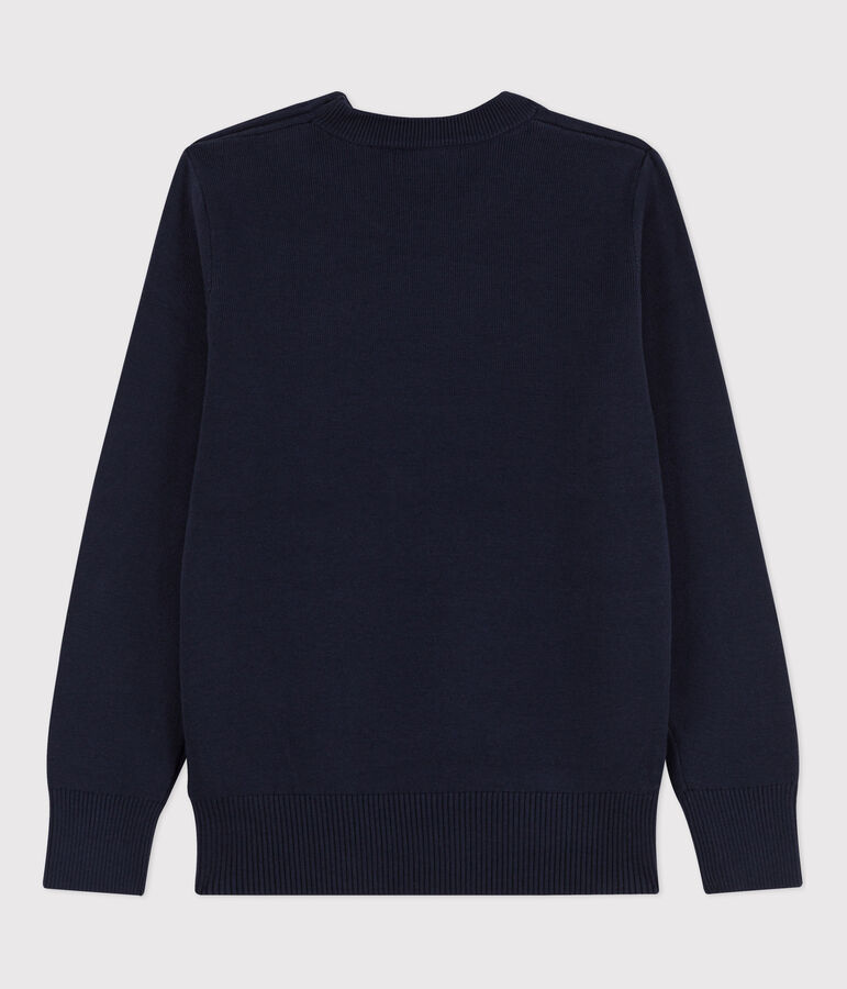 Iconische katoenen marine pull Dames blauw