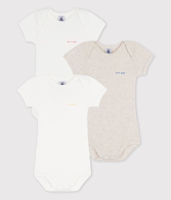 Lot de 3 bodies manches courtes en coton variante 1