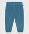 Fluwelen broek voor baby's blauw POLOCHON