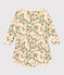 Meisjesjurk met lange mouwen in fleece met print AVALANCHE+PANTY/ MULTICO