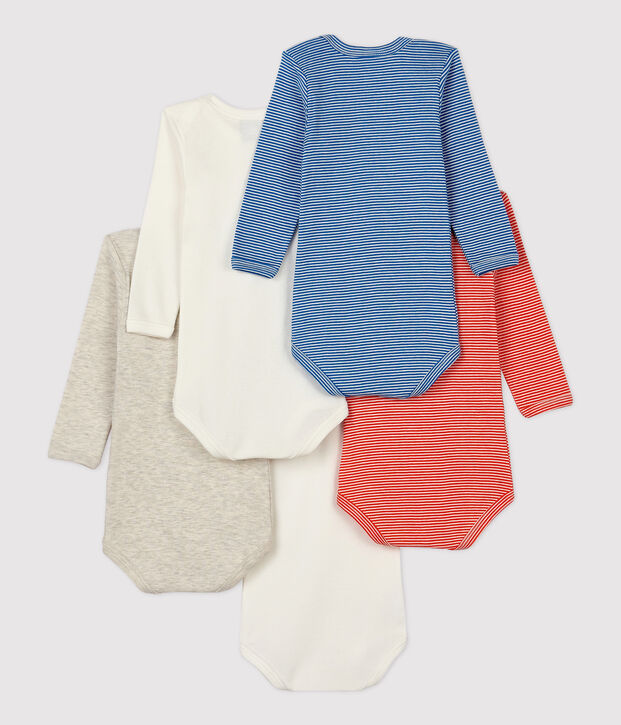Set van 5 babyrompers van katoen multicouleur