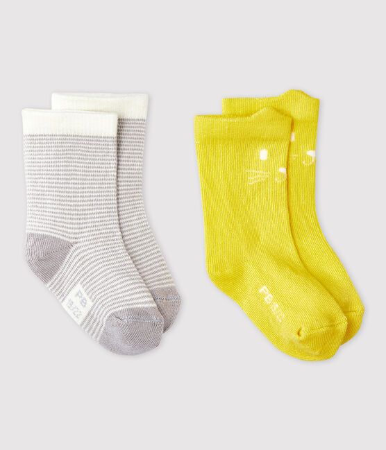 Lot de 2 chaussettes à motif bébé fille variante 1