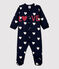 Slaappakje voor baby's in molton blauw SMOKING/wit ECUME