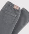 Pantalon slim en denim enfant fille gris GRIS FONCE/ DARK GREY