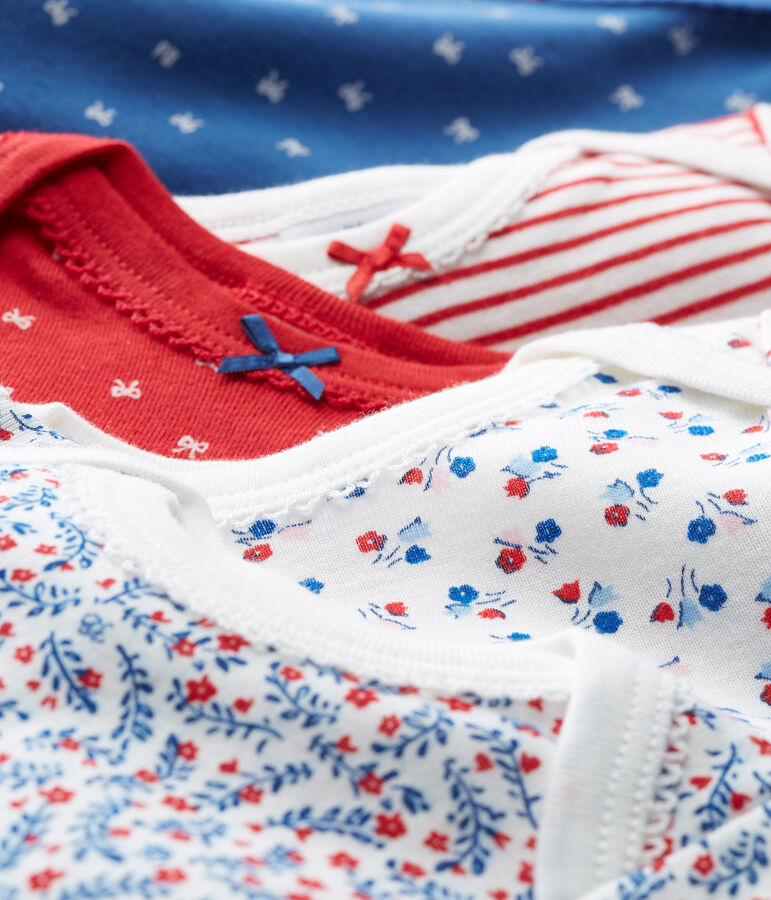 Set met 5 body's met korte mouwen voor babymeisjes variante 1