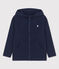 Sweatshirt à capuche enfant fille / garçon bleu SMOKING
