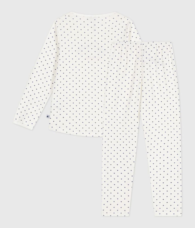 Katoenen kinderpyjama met stippenprint blauw MARSHMALLOW/ SOIR