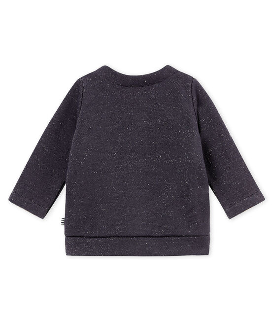 Vest in molton met glitters voor babymeisjes blauw SMOKING/geel DORE