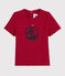 Tee-shirt manches courtes bébé fille rouge TERKUIT