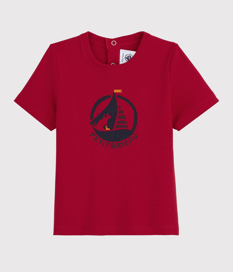 T-shirt babymeisjes met korte mouwen rood