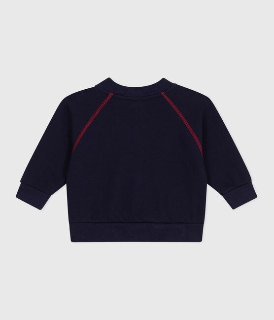 Cardigan bébé en coton uni, coutures contrastées SOIR