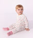 Pyjama b&eacute;b&eacute; en molleton sans pieds imprim&eacute; &agrave; fleurs